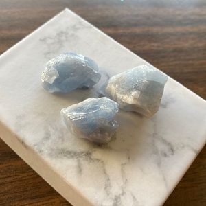 Blue calcite minis